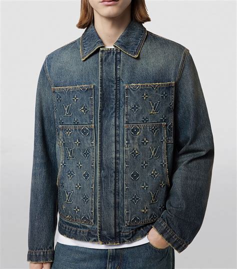 louis vuitton monogram denim jacket|Monogram Accent Sleeveless Denim Jacket .